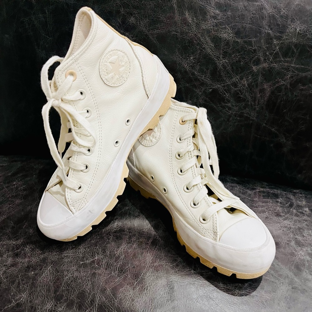 Converse Cream leather All Star